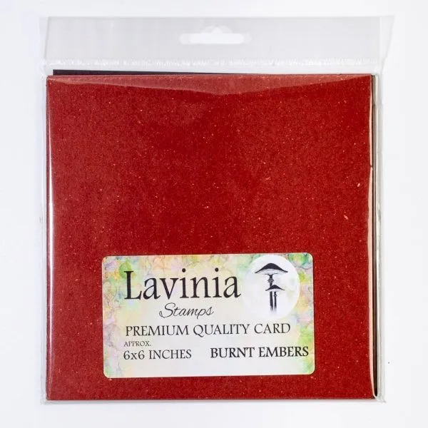 Lavinia Stamps Coloured Cards 6x6 Burnt Ember Blankokarten
