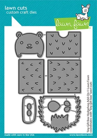 Lawn Fawn Tiny Gift Box Hedgehog Add-On Stanzschablonen Igel