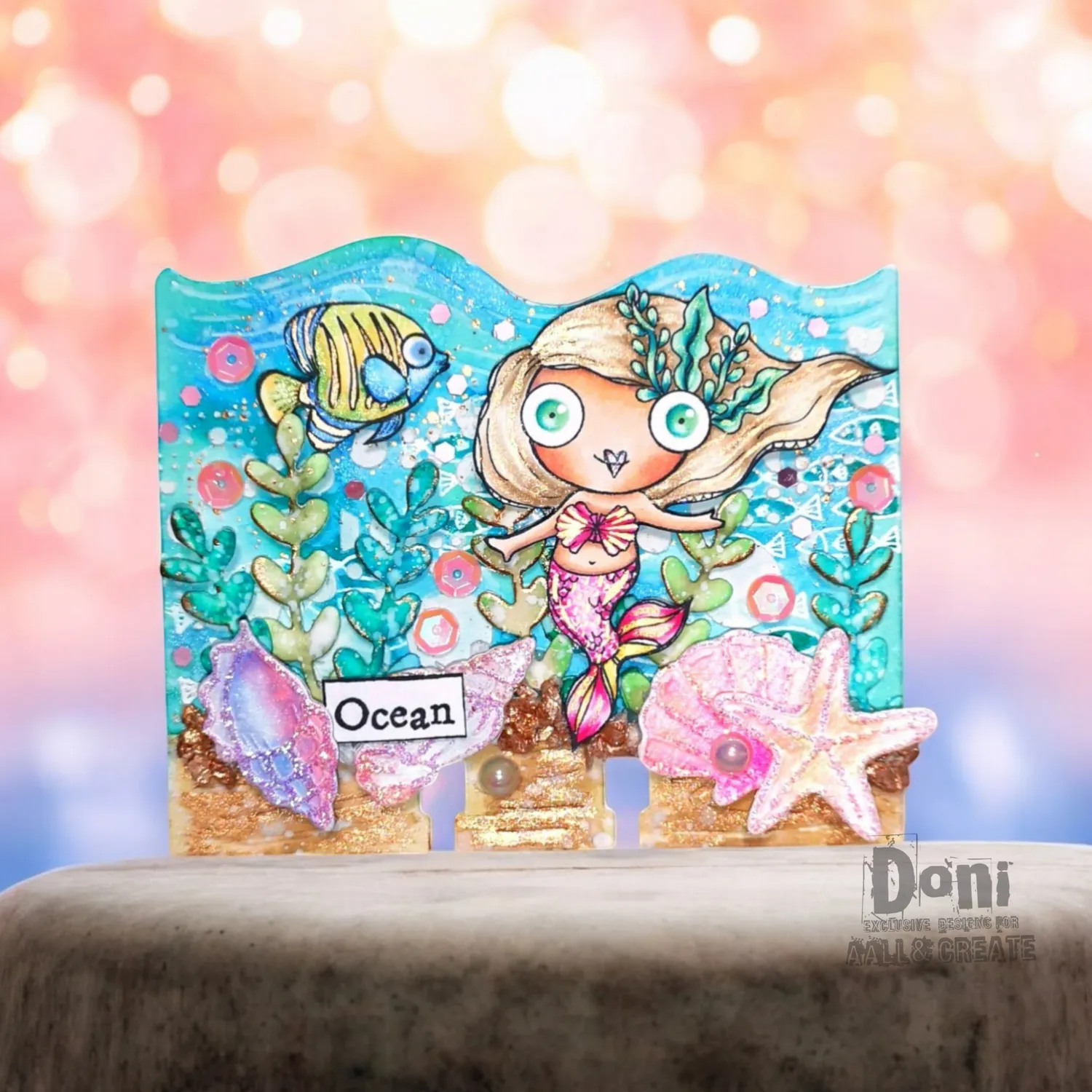AALL and Create TP-855 Ocean Girl Clear Stempelset A7