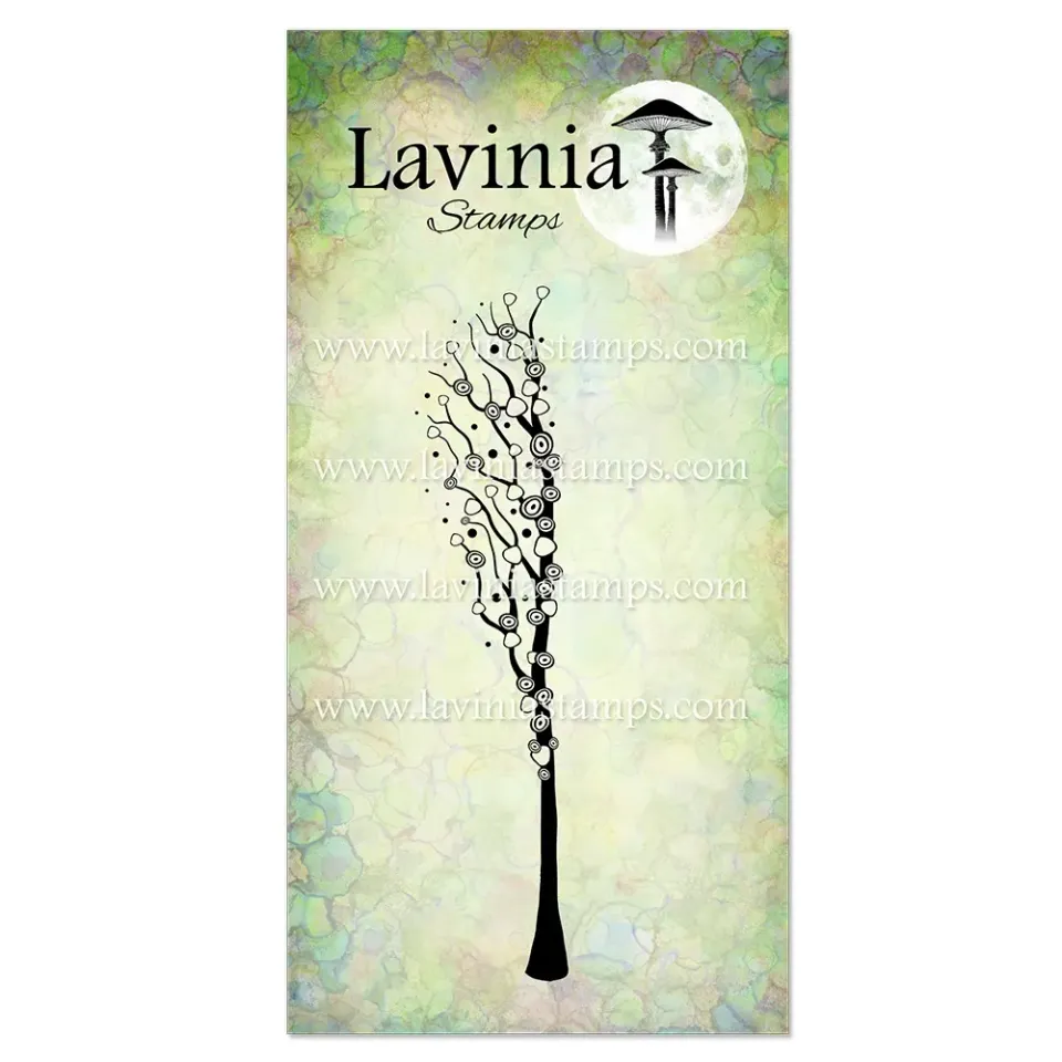 Lavinia Stamps Silversong Willow Left Stempel Baum