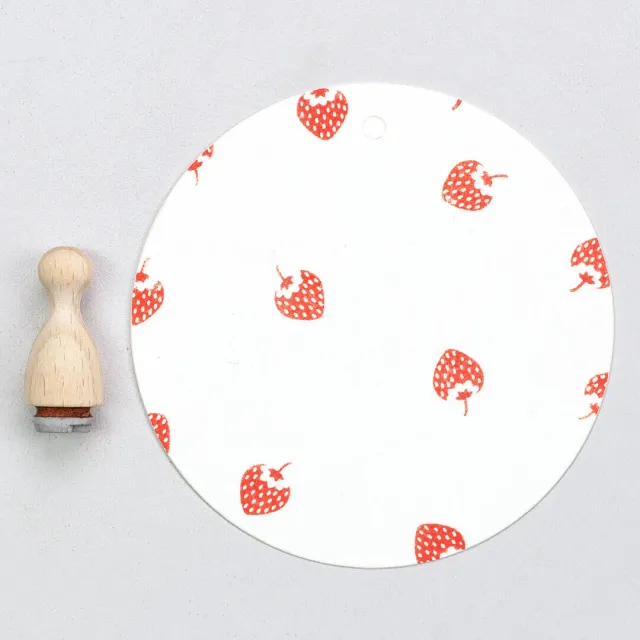 Perlenfischer Strawberry mini Stempel Erdbeere 11x8 mm