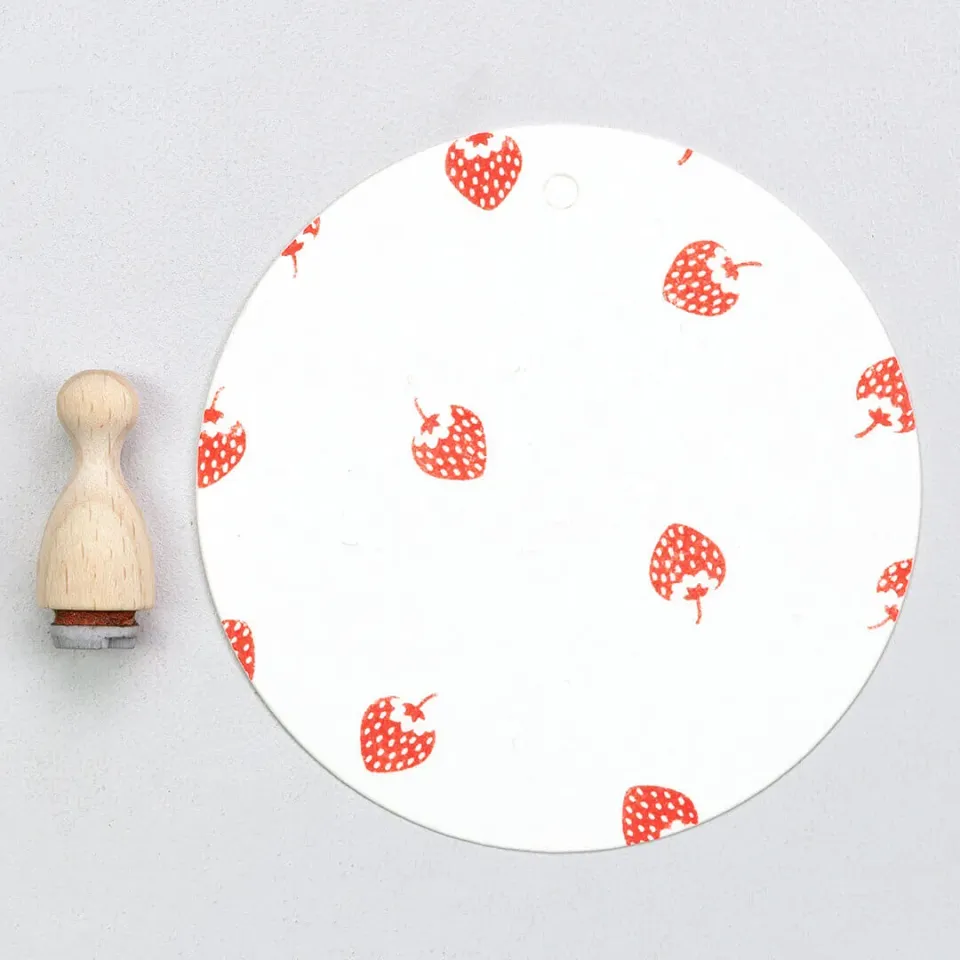 Perlenfischer Strawberry mini Stempel Erdbeere 11x8 mm