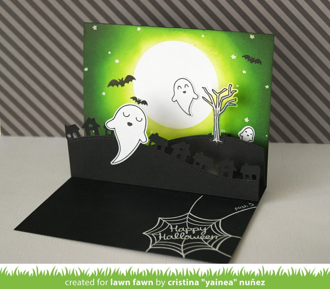 Lawn Fawn Stitched Hillside Pop-up Stanzformen interaktiv