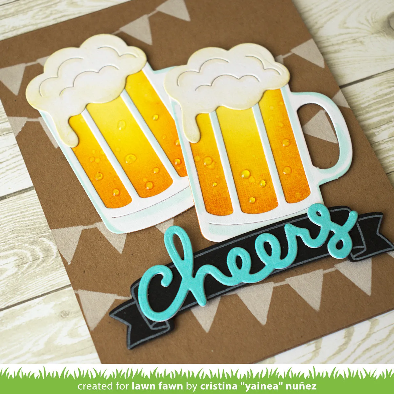 Lawn Fawn Build-A-Drink Root Beer Stanzschablone 6-teilig