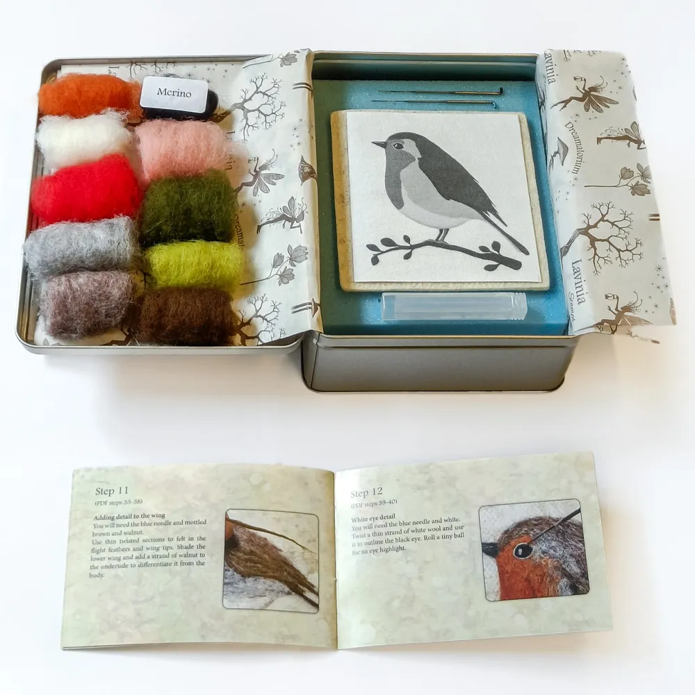 Lavinia Stamps Robin Nadelfilz-Set Komplettset