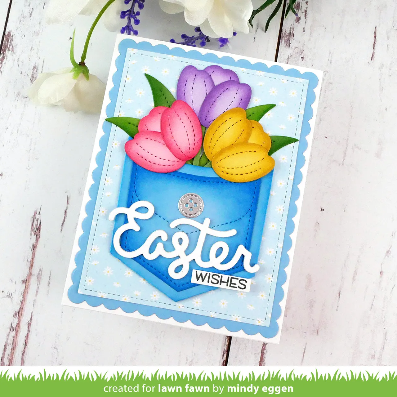 Lawn Fawn Terrific Tulips Lawn Cuts Stanzen 8-teilig