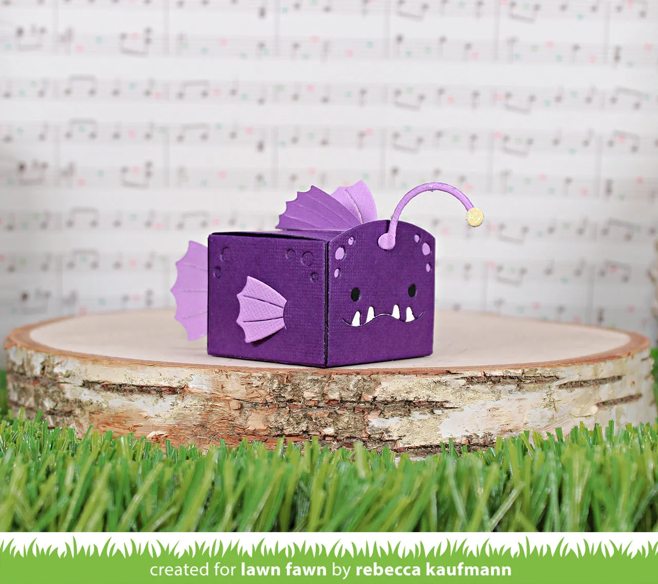 Lawn Fawn Tiny Gift Box Anglerfish Add-On Stanzschablonen Box