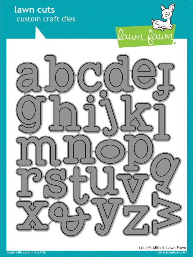 Lawn Fawn Louie's ABCs Stanzschablonen Alphabet