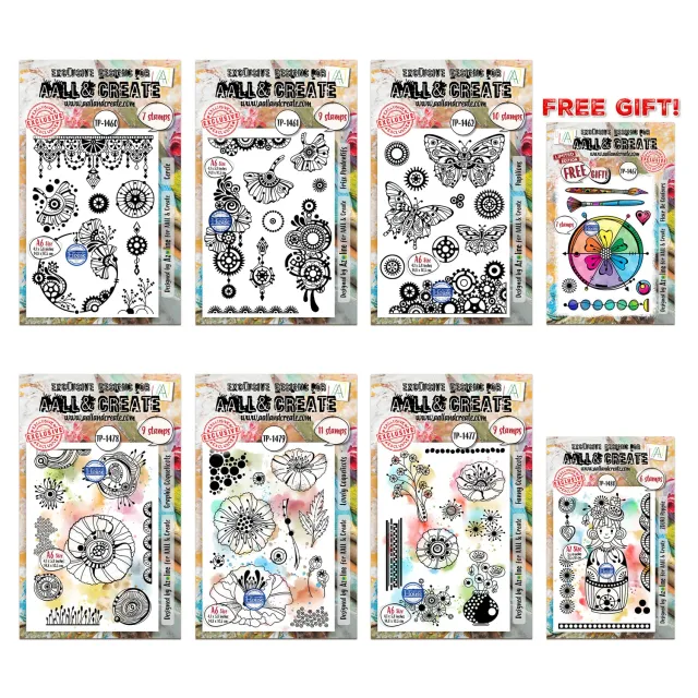 AALL and Create Azoline June July Stempelset Kollektion A6 + A7