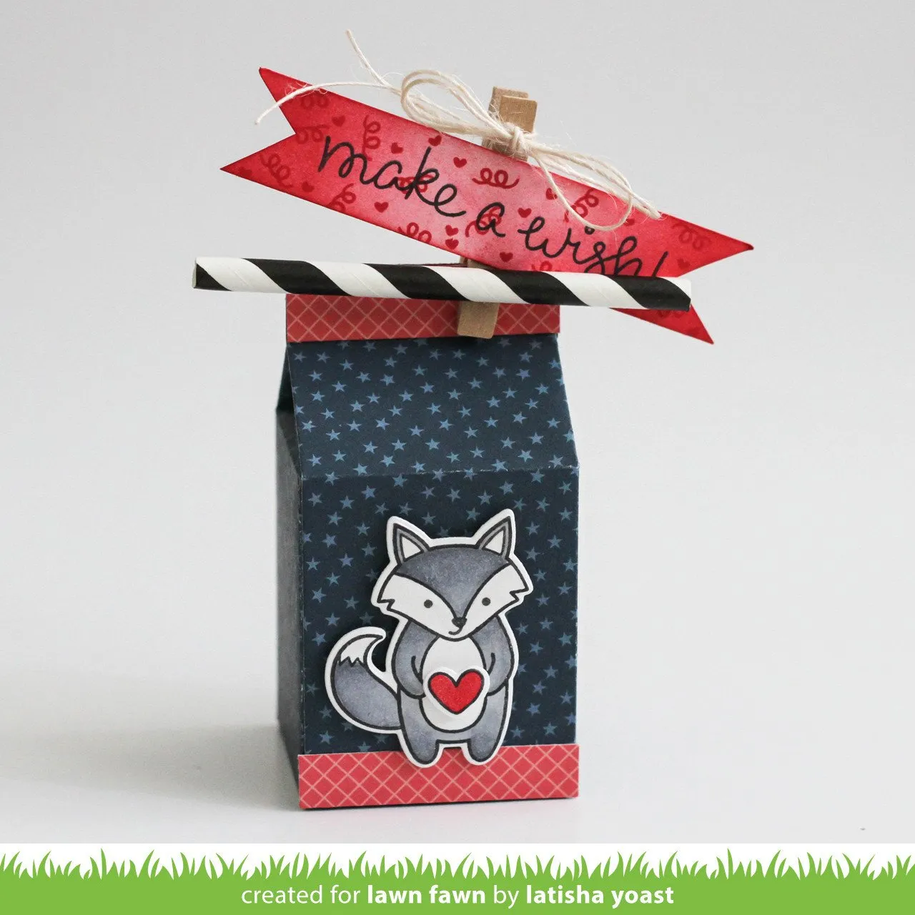 Lawn Fawn Lawn Cuts Milk Carton Stanzschablone 3D-Box