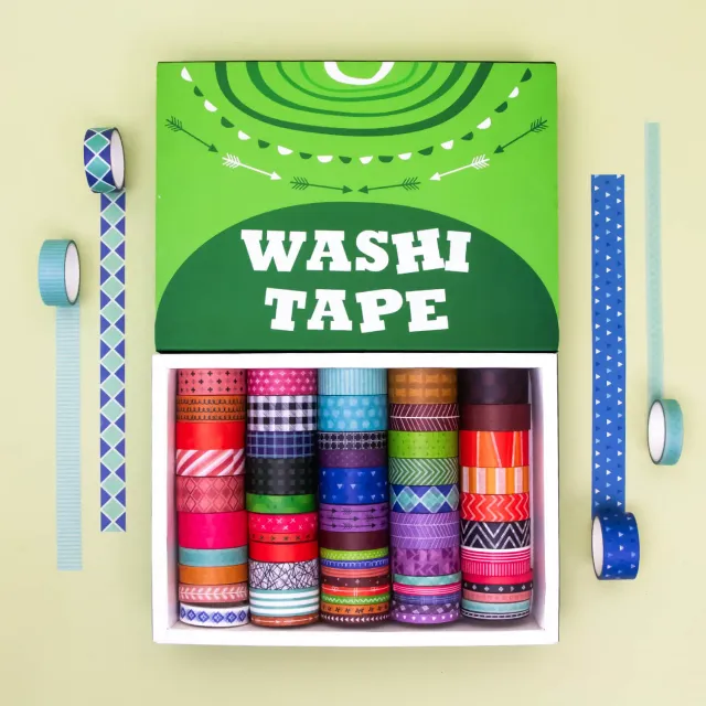 Ieebee Geometric Washi Tape Set 60 Rollen Karo