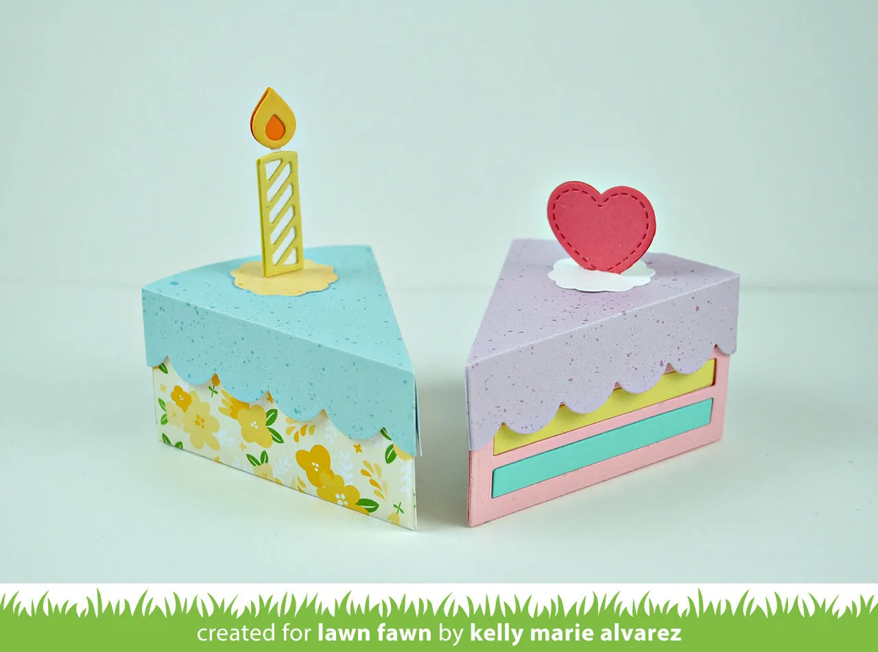 Lawn Fawn Lawn Cuts Cake Slice Box Stanzschablone 8-teilig
