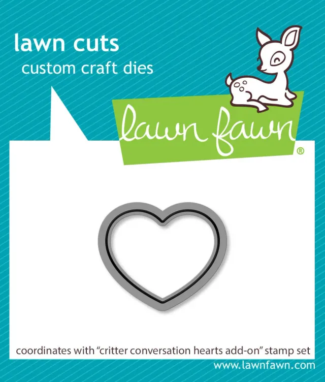 Lawn Fawn Critter Conversation Hearts LF3952 Stanze