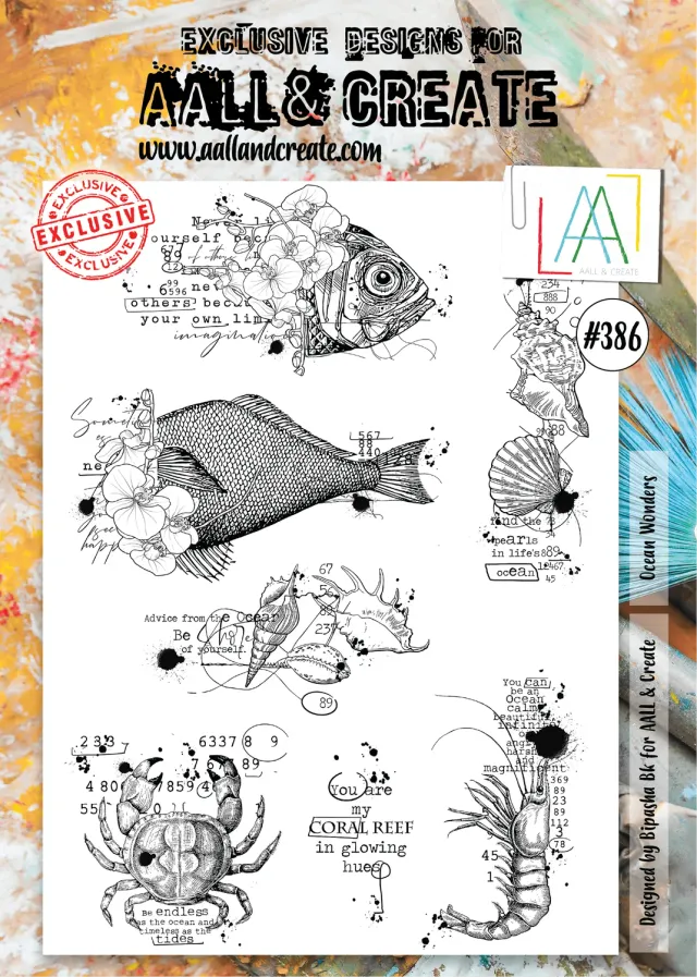 AALL and Create 386 Ocean Wonders Stempel A4 Meer  big