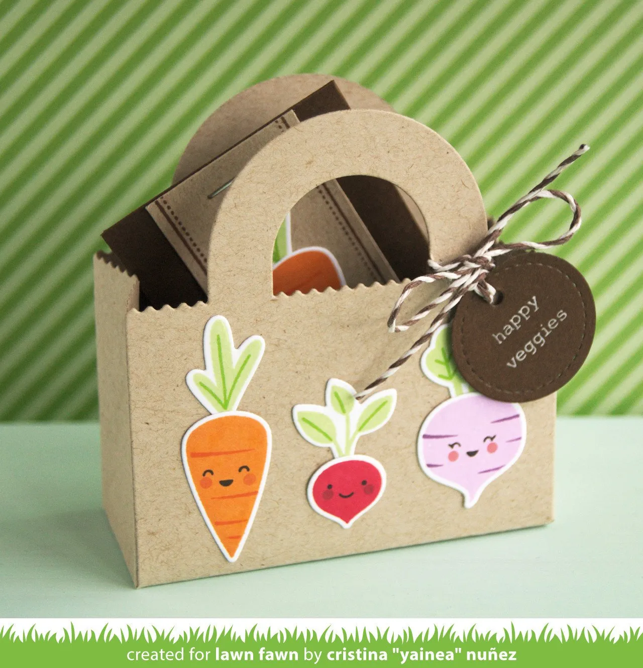 Lawn Fawn Tote Bag Lawn Cuts Stanze Geschenktasche 9cm