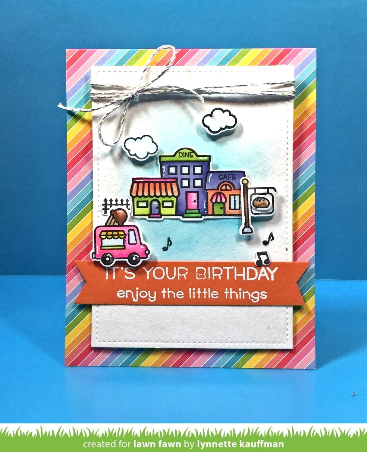 Lawn Fawn Village Shops LF1692 Clear Stamps Läden