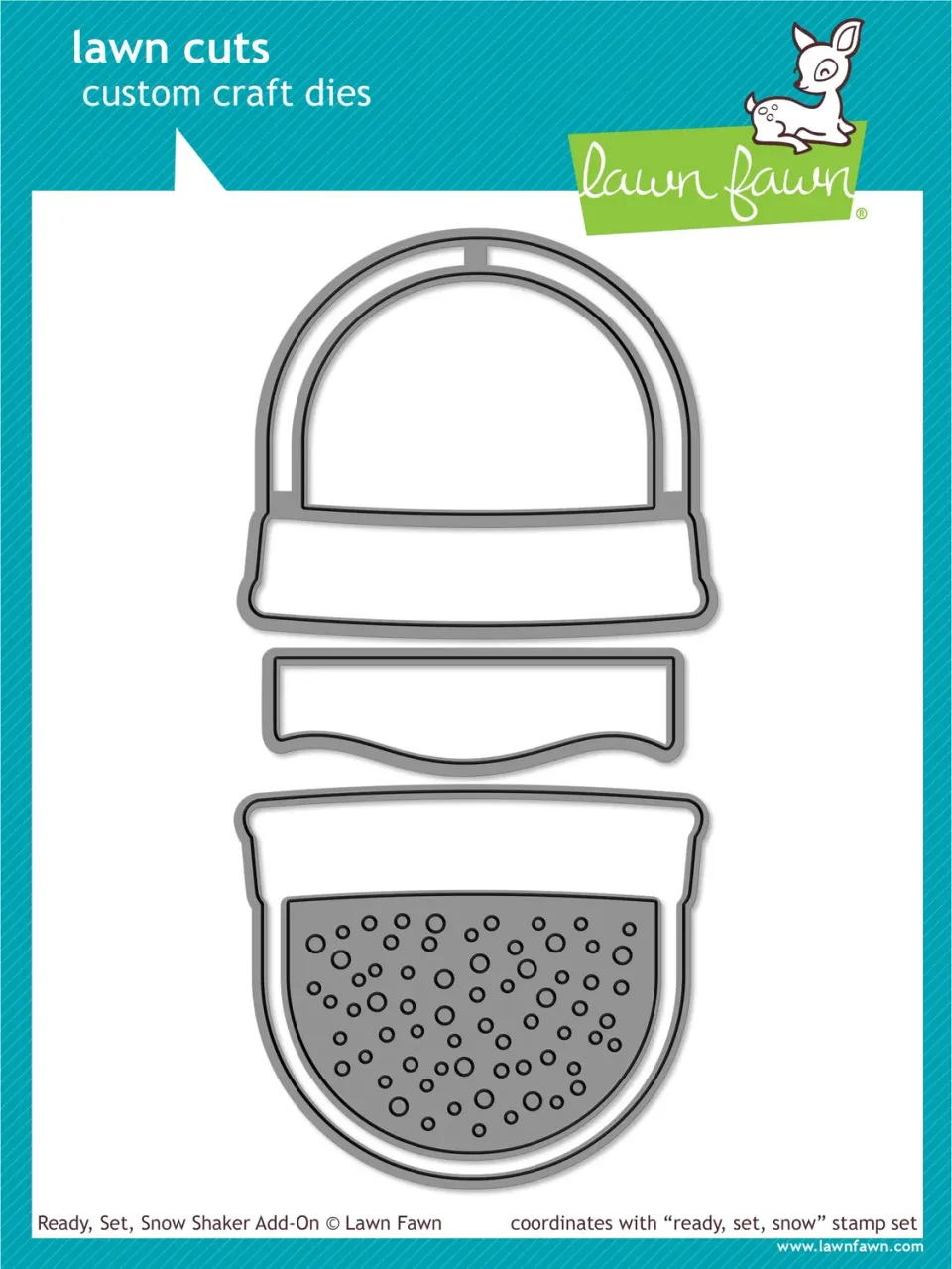 Lawn Fawn Ready Set Snow Shaker Add-On Stanzen