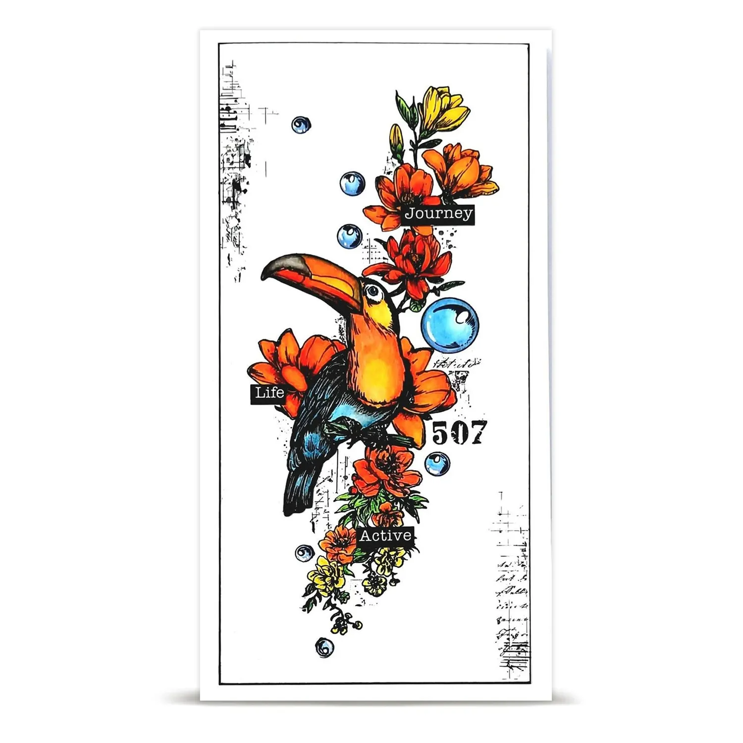 AALL and Create TP-1347 Bubbly Toucan Stempel A6 Tukan