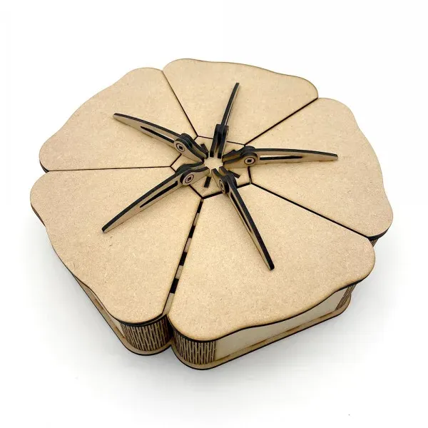 Lavinia Stamps Flower MDF Box 5 Deckel