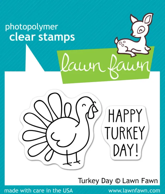 Lawn Fawn Turkey Day LF359 Stempel Mini Truthahn