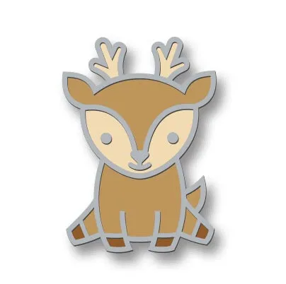 Lawn Fawn Hello Deer Emaille Pin LF1805 Reh 2,5 cm