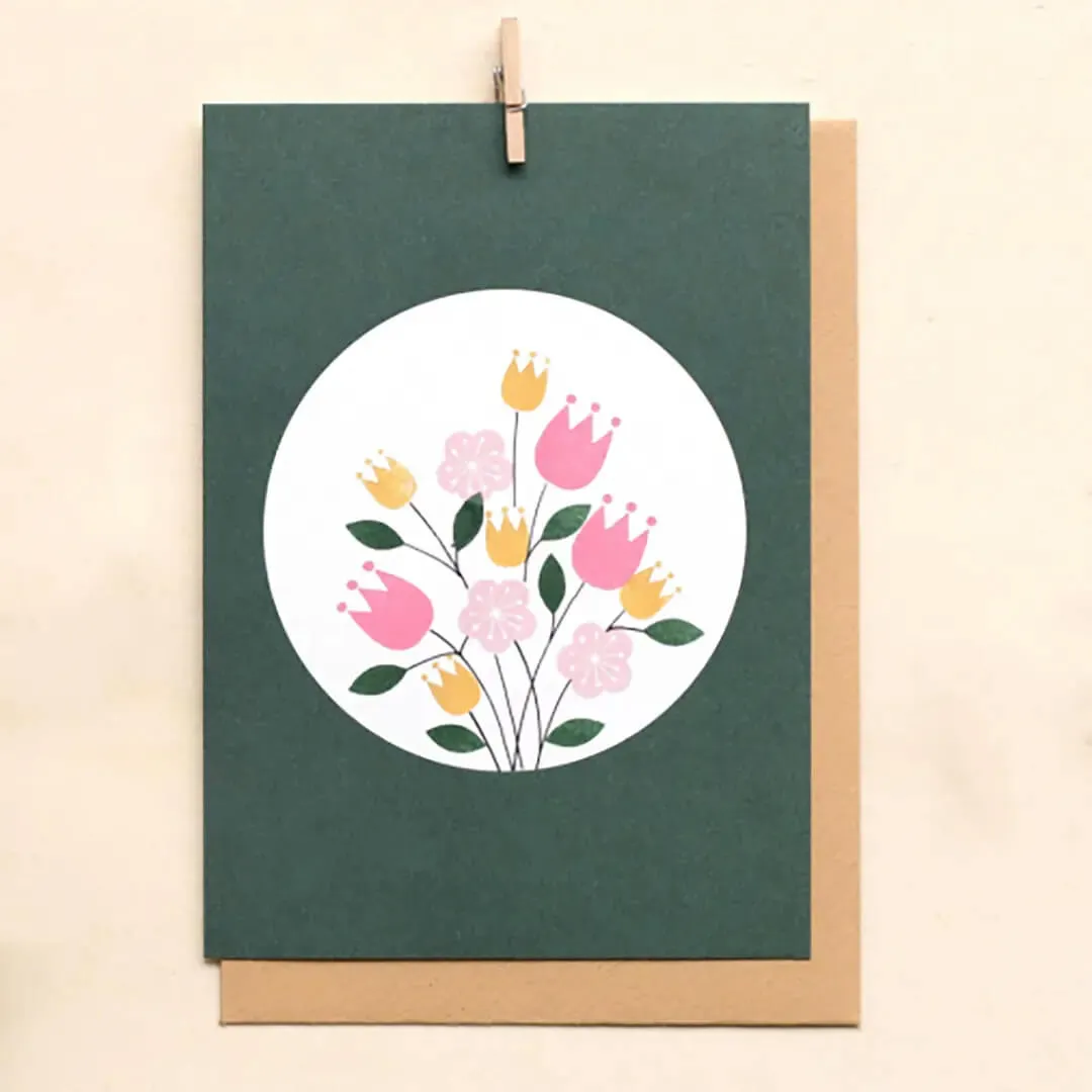 Perlenfischer Blüte Elle Holzstempel 16x12 mm