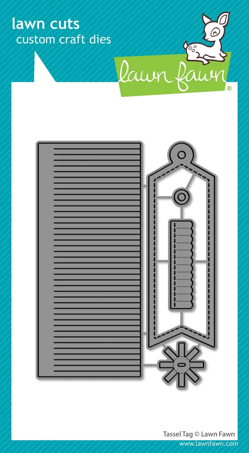 Lawn Fawn Tassel Tag Stanzschablone Quaste Anhänger