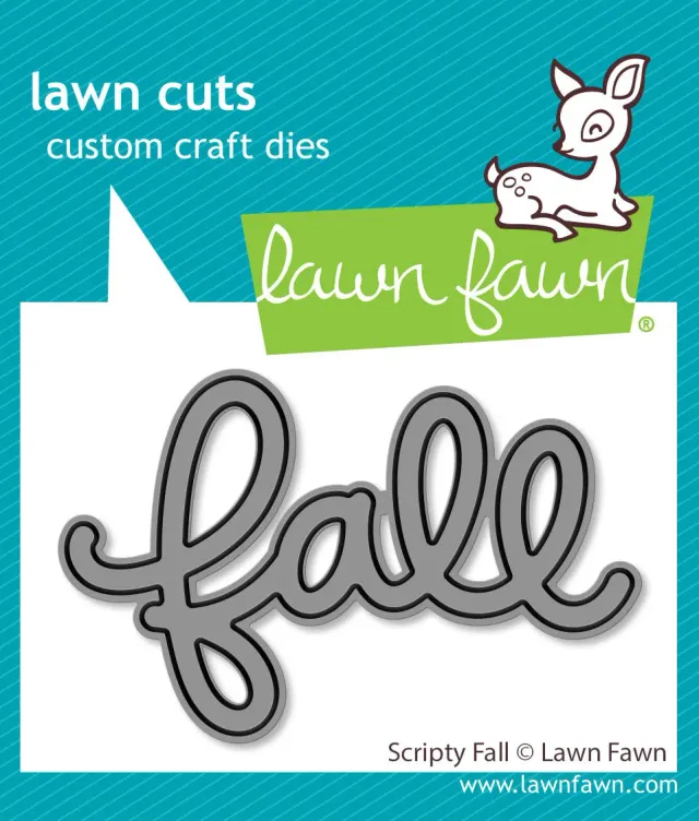 Lawn Fawn Scripty Fall Stanzschablone Schriftzug Herbst