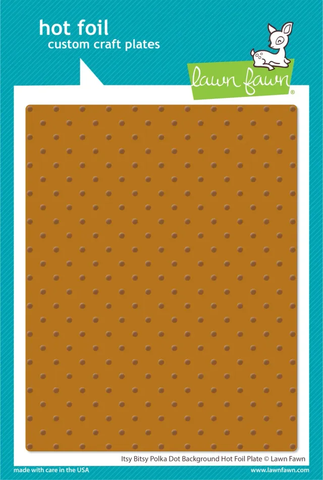 Lawn Fawn Itsy Bitsy Polka Dot Hotfoilplatte Hintergrund