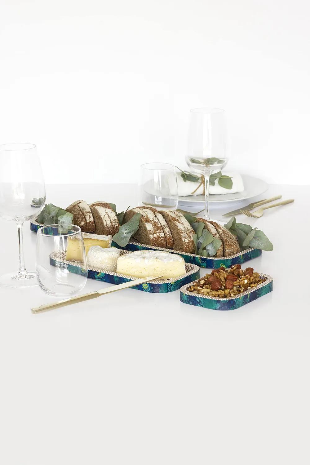 Décopatch AC881C Tabletts Pappmaché Rohlinge 3er Set
