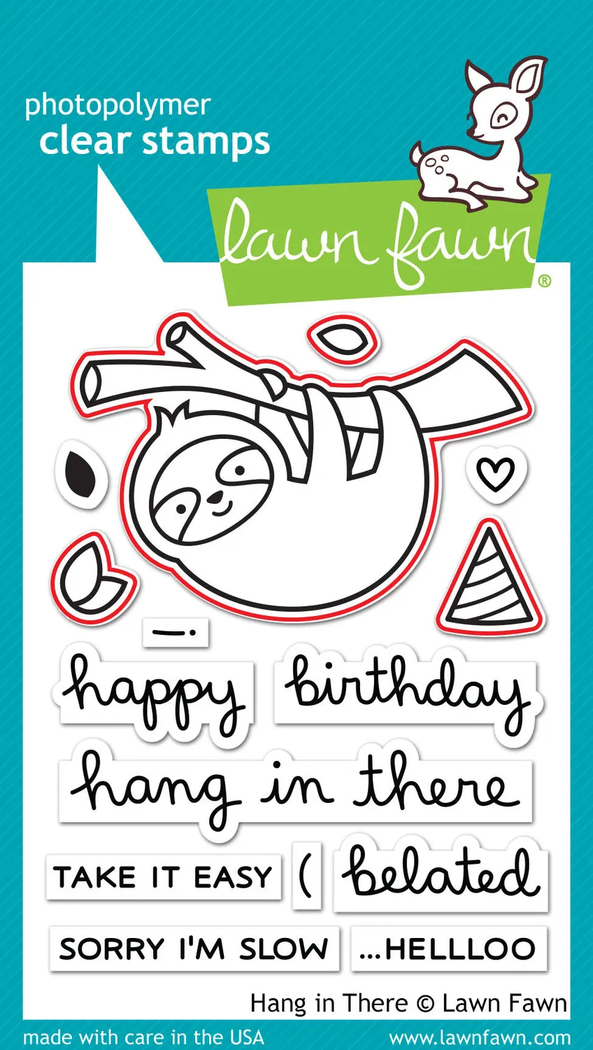 Lawn Fawn Lawn Cuts Hang in There Stanzschablone LF1312