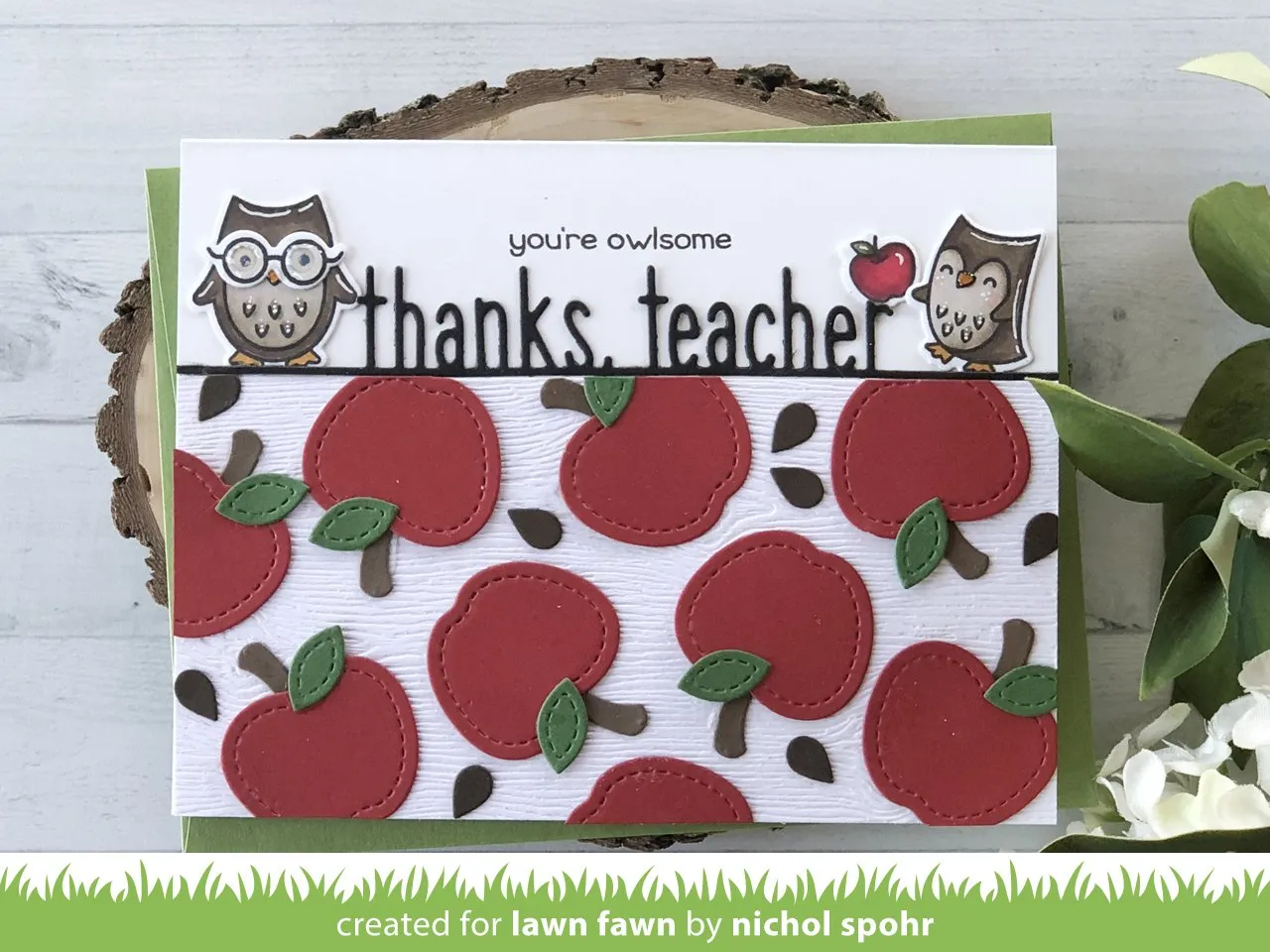 Lawn Fawn Lawn Cuts Stitched Apple Frames Stanzschablonen