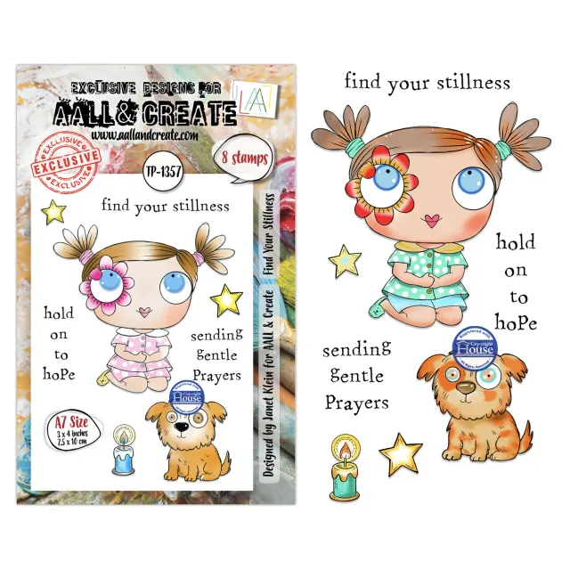 AALL and Create TP-1357 Find Your Stillness Stempelset A7 5 Motive