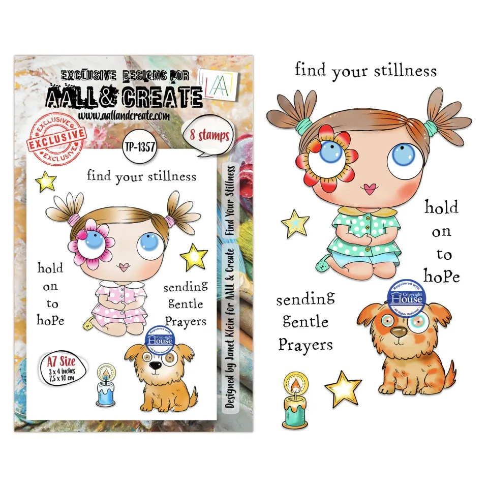 AALL and Create TP-1357 Find Your Stillness Stempelset A7 5 Motive