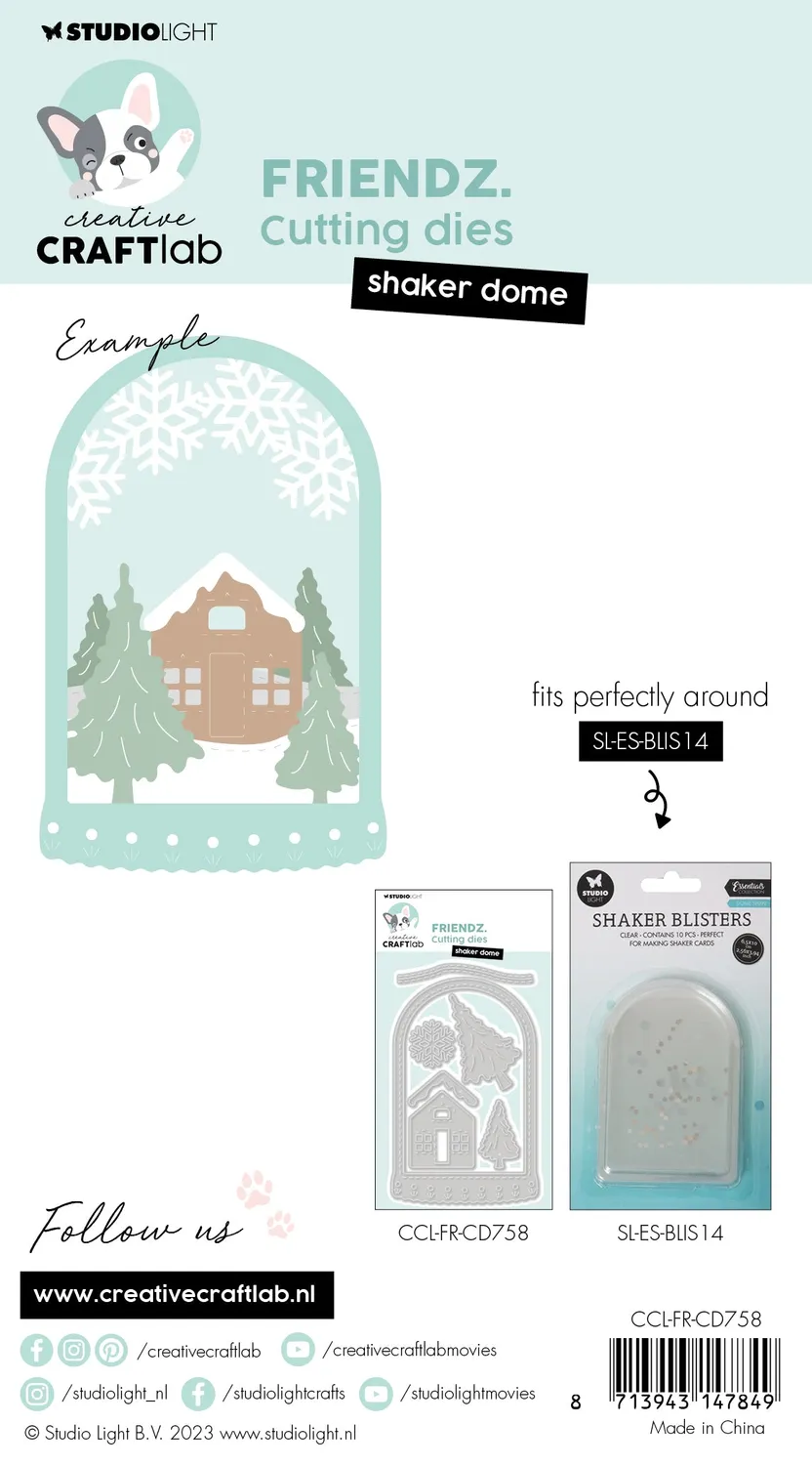 Creative Craftlab Friendz Cutting Die Stanzschablone Shaker Dome