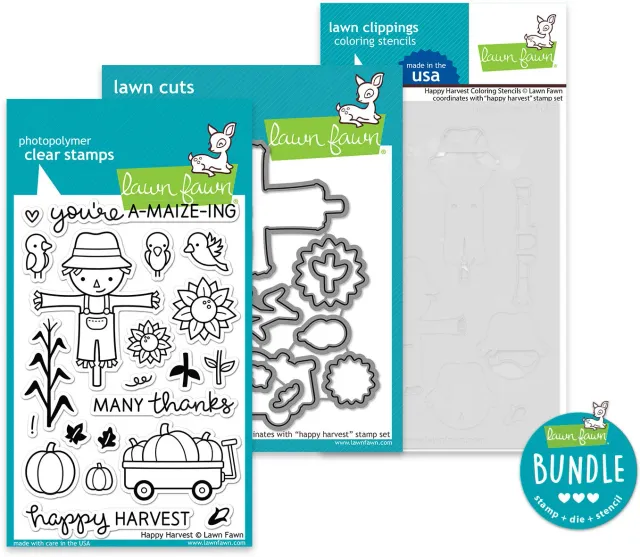 Lawn Fawn Happy Harvest Stempel + Stanzen + Stencils