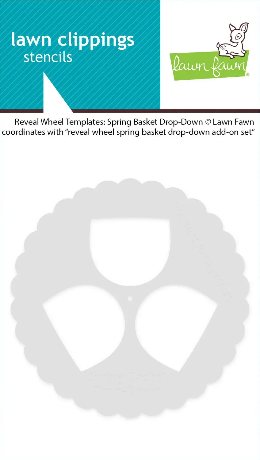 Lawn Fawn Reveal Wheel Spring Basket Drop-Down Schablonen