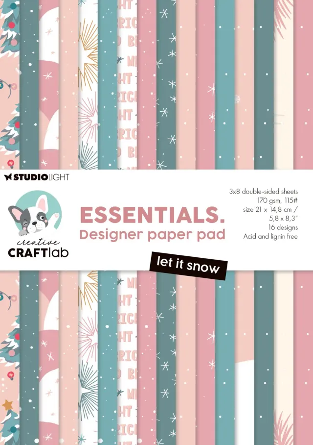 StudioLight Creative Craftlab Let it Snow Designpapier A5 24 Blatt