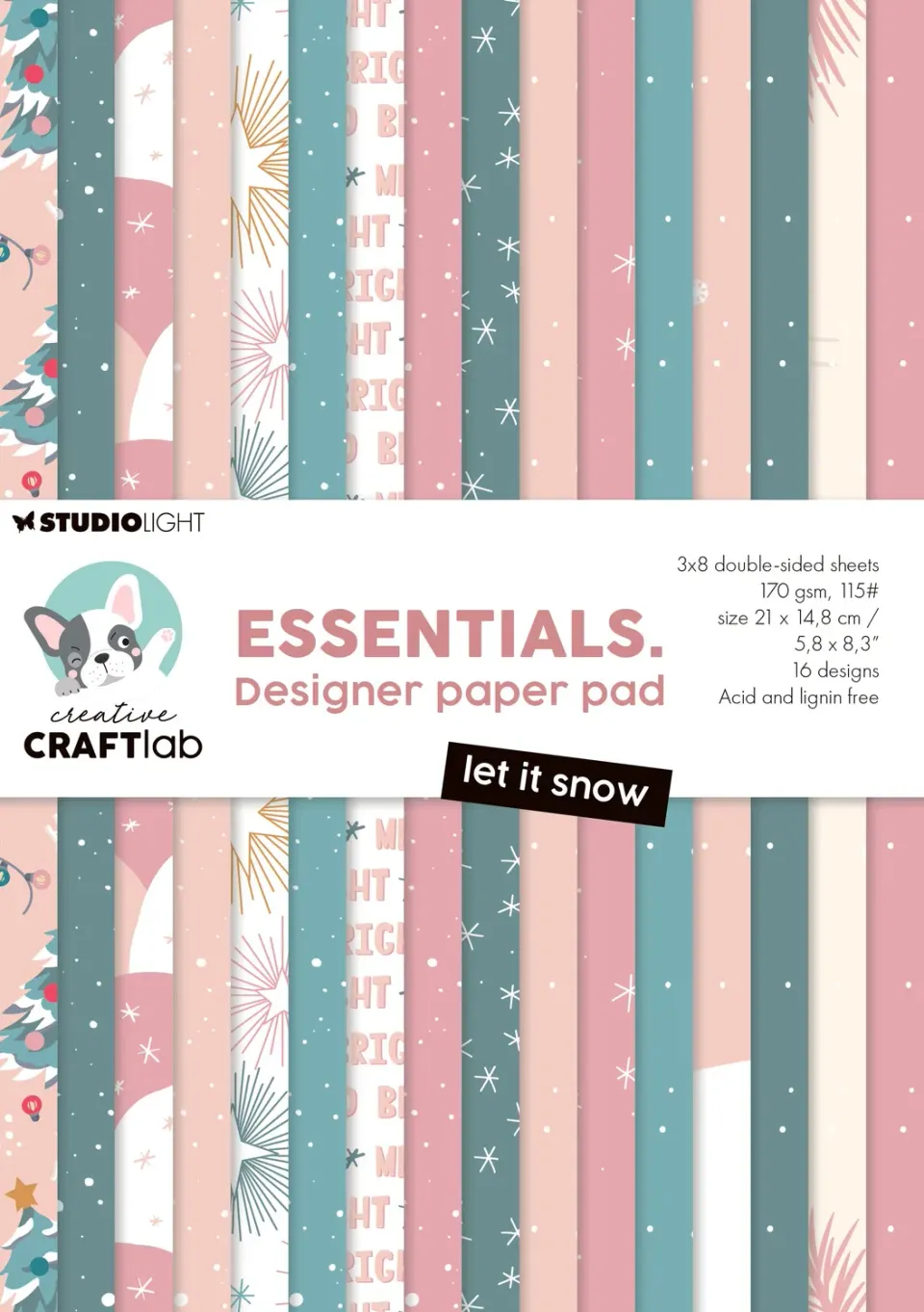 StudioLight Creative Craftlab Let it Snow Designpapier A5 24 Blatt