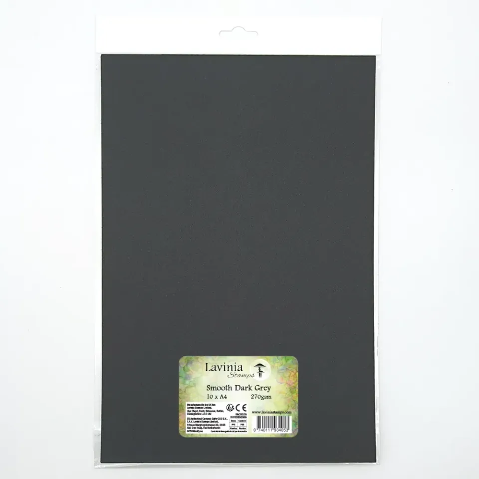 Lavinia Stamps Quality Card Papier dunkelgrau A4 10 Blatt
