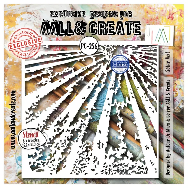 AALL and Create PC-256 Solar Veil Schablone 15x15 Mylar