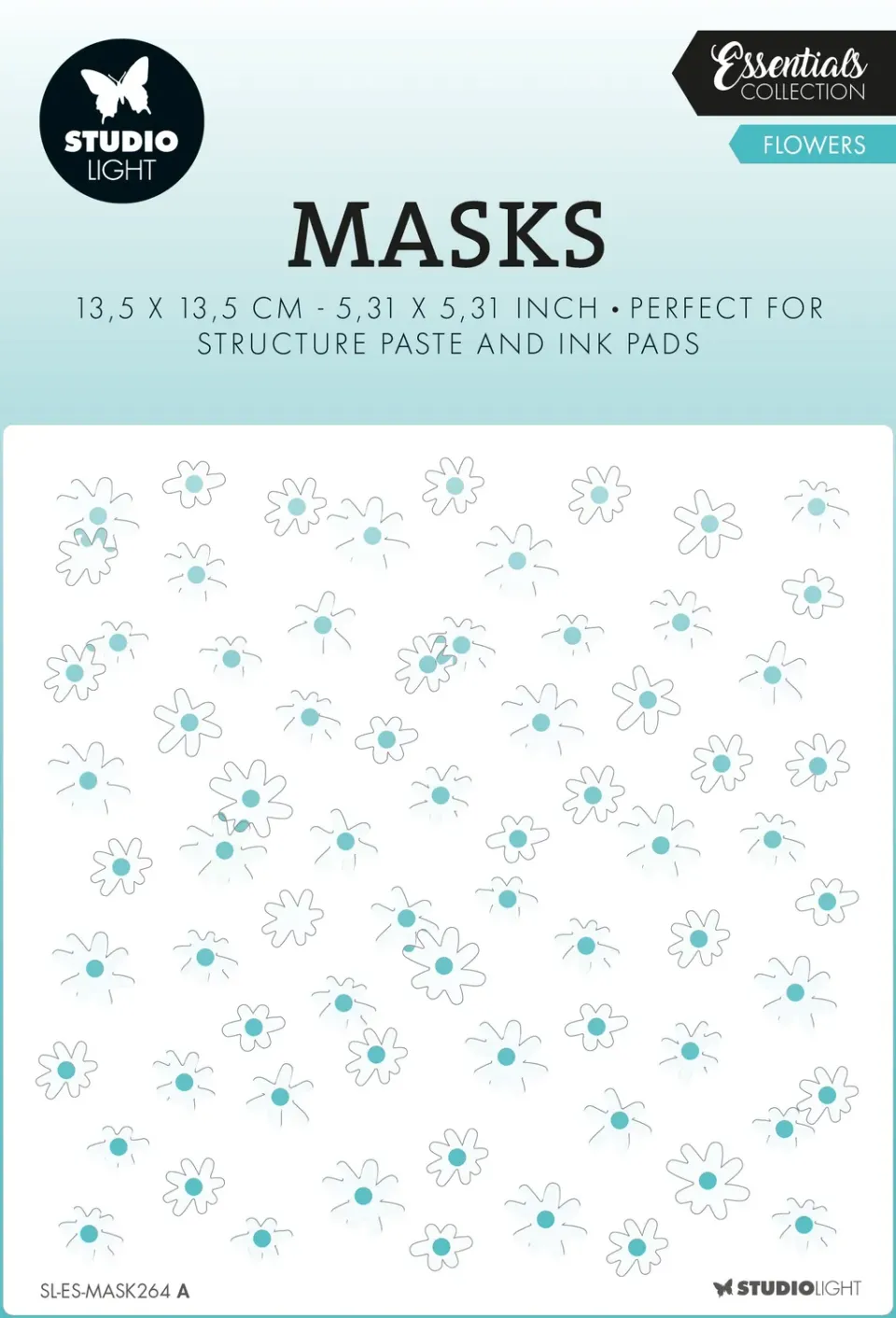 Studio Light Essentials Flowers Schablone 135x135