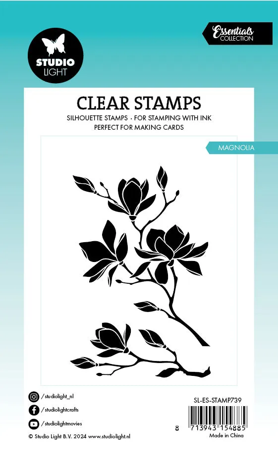 StudioLight Essentials Magnolia Stempel Silikon Blumen