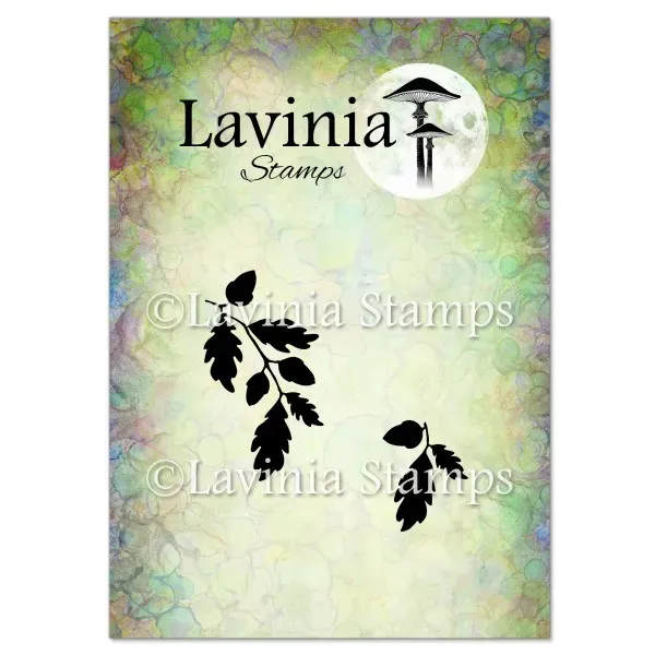 Lavinia-Stamps Oak Leaf Flourish Stempel Blatt