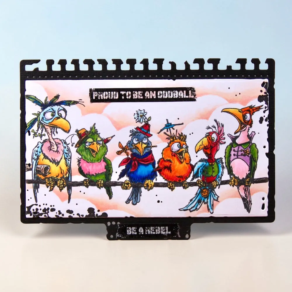AALL and Create A6 TP-1413 Flight Club Stempelset 7 Stempel klar