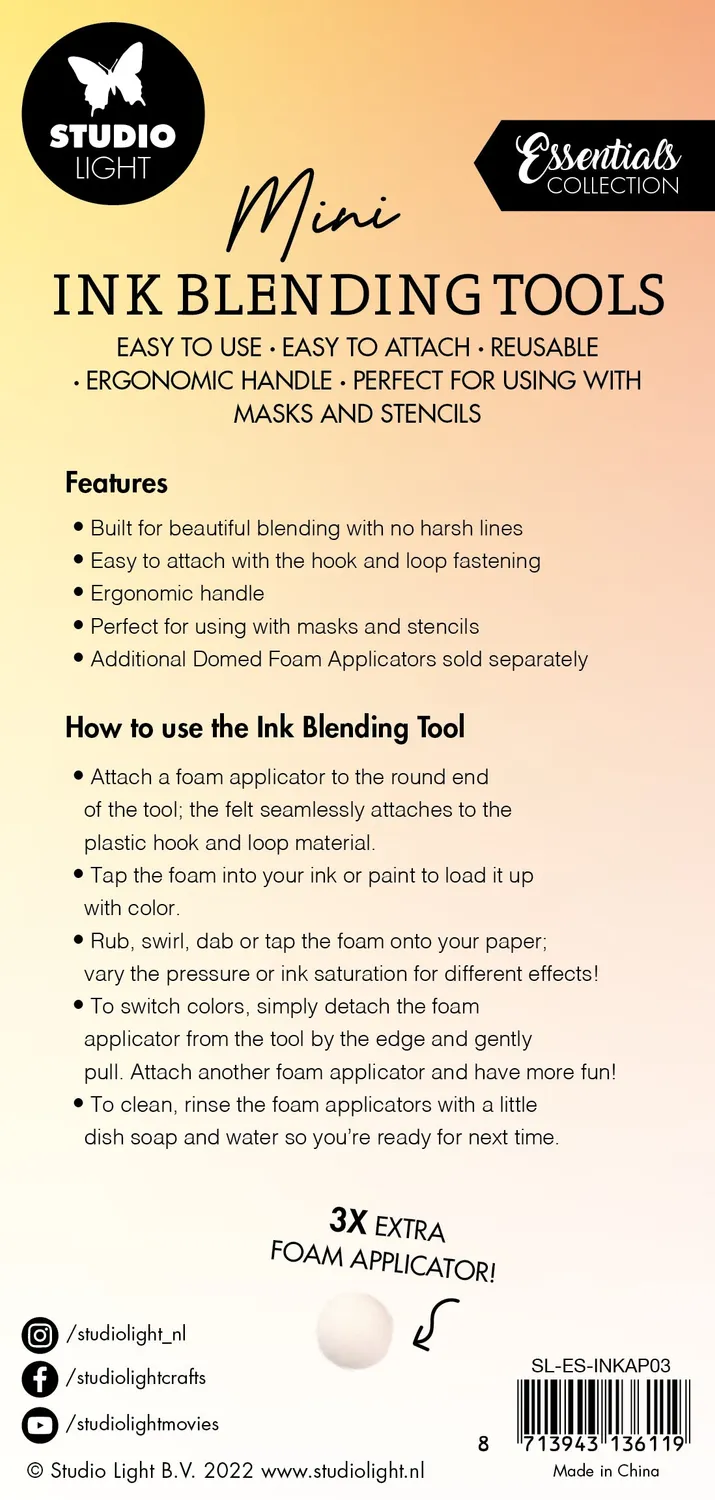 StudioLight Essentials Blending Tool 20 mm 3 Aufsätze