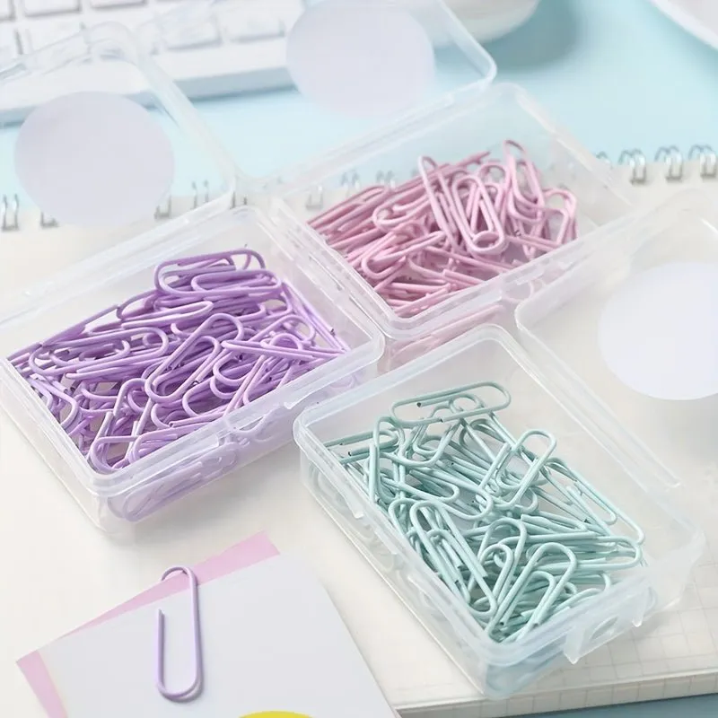 Ieebee Macaron Series Büroklammern Metall 50 Stück pastell