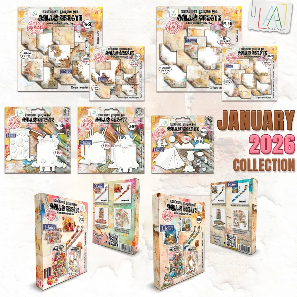 AALL and Create January 2026 Complete Collection Stempelset