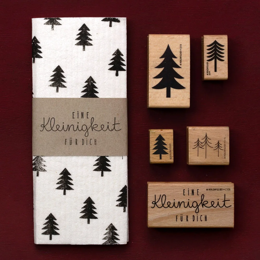 Perlenfischer Fir Tree Big Stempel 24 x 16 mm Holz