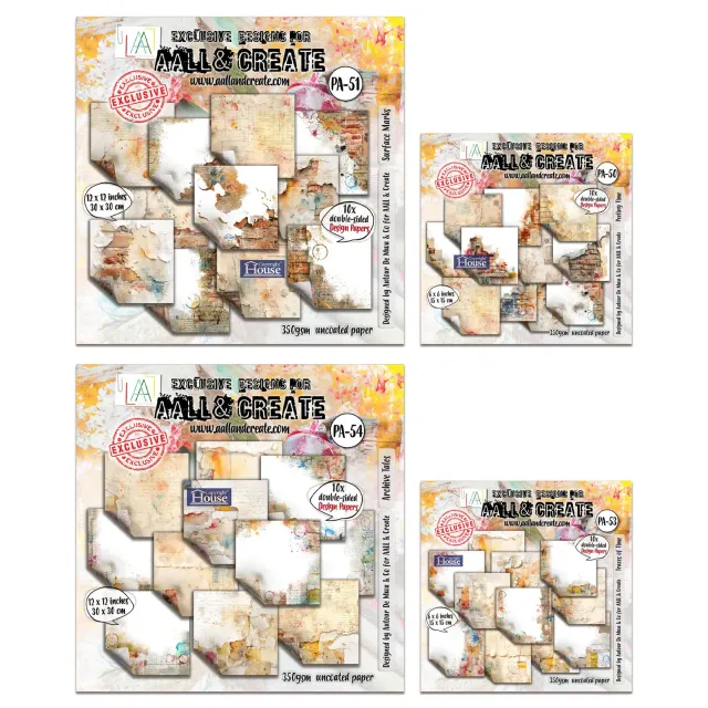 AALL and Create Peeling Tales Designpapier Bundle 4-teilig